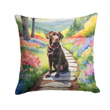 Load image into Gallery viewer, Labrador Retriever Spring Path Throw Pillow