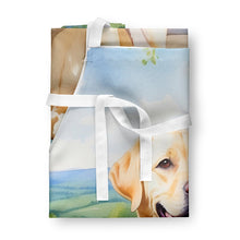 Load image into Gallery viewer, Labrador Retriever Spring Path Apron – Artist-Designed Kitchen, BBQ &amp; Craft Apron