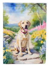 Load image into Gallery viewer, Labrador Retriever Spring Path House Flag