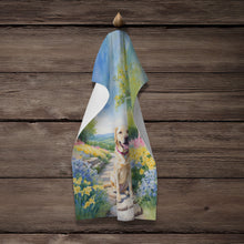 Load image into Gallery viewer, Labrador Retriever Spring Path Kitchen Towel