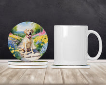 Load image into Gallery viewer, Labrador Retriever Spring Path Large Sandstone Coasters Pack of 4