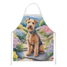 Load image into Gallery viewer, Lakeland Terrier Spring Path Apron – Artist-Designed Kitchen, BBQ &amp; Craft Apron