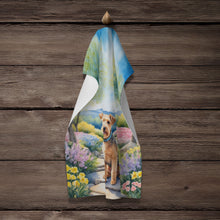 Load image into Gallery viewer, Lakeland Terrier Spring Path Kitchen Towel