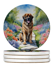 Load image into Gallery viewer, Leonberger Spring Path Large Sandstone Coasters Pack of 4
