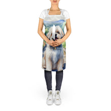 Load image into Gallery viewer, Lhasa Apso Spring Path Apron – Artist-Designed Kitchen, BBQ &amp; Craft Apron