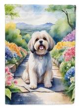 Load image into Gallery viewer, Lhasa Apso Spring Path House Flag