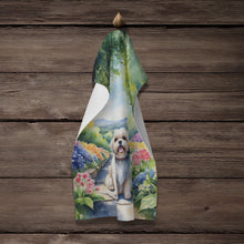 Load image into Gallery viewer, Lhasa Apso Spring Path Kitchen Towel