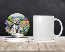 Load image into Gallery viewer, Lhasa Apso Spring Path Large Sandstone Coasters Pack of 4