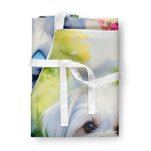Load image into Gallery viewer, Maltese Spring Path Apron – Artist-Designed Kitchen, BBQ &amp; Craft Apron