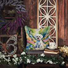Load image into Gallery viewer, Maltese Spring Path Throw Pillow