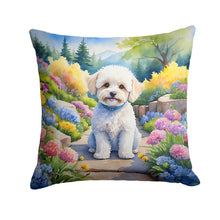 Load image into Gallery viewer, Maltipoo Spring Path Throw Pillow