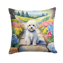 Load image into Gallery viewer, Maltipoo Spring Path Throw Pillow