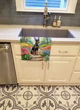 Load image into Gallery viewer, Manchester Terrier Spring Path Kitchen Towel