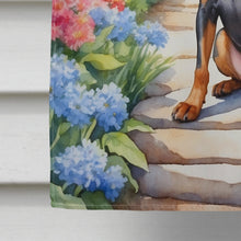 Load image into Gallery viewer, Miniature Pinscher Spring Path House Flag