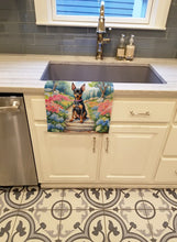 Load image into Gallery viewer, Miniature Pinscher Spring Path Kitchen Towel