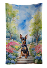 Load image into Gallery viewer, Miniature Pinscher Spring Path Kitchen Towel