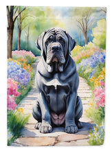 Load image into Gallery viewer, Neapolitan Mastiff Spring Path Garden Flag  – Dog-Themed Floral Outdoor Decor