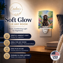 Load image into Gallery viewer, Newfoundland Spring Path Ceramic Night Light Compact, UL-Certified, Ideal for Bedroom, Bathroom, Nursery, Hallway, Kitchen, 6x4x3, Multicolor