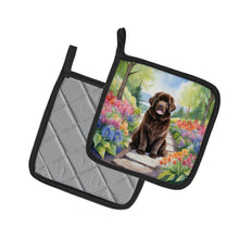 Load image into Gallery viewer, Newfoundland Spring Path Pot Holders - Set of 2 Decorative Kitchen Helpers | Made in the USA