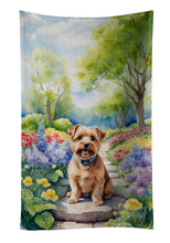 Load image into Gallery viewer, Norfolk Terrier Spring Path Kitchen Towel