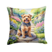 Load image into Gallery viewer, Norfolk Terrier Spring Path Throw Pillow