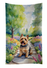Load image into Gallery viewer, Norwich Terrier Spring Path Kitchen Towel