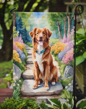 Load image into Gallery viewer, Nova Scotia Duck Tolling Retriever Spring Path Garden Flag  – Dog-Themed Floral Outdoor Decor