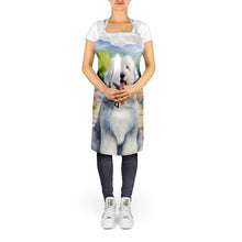 Load image into Gallery viewer, Old English Sheepdog Spring Path Apron – Artist-Designed Kitchen, BBQ &amp; Craft Apron