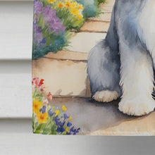 Load image into Gallery viewer, Old English Sheepdog Spring Path House Flag