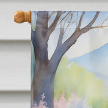 Load image into Gallery viewer, Otterhound Spring Path House Flag