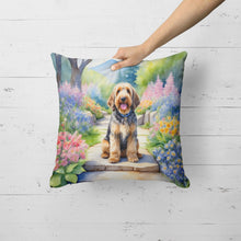 Load image into Gallery viewer, Otterhound Spring Path Throw Pillow