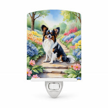 Load image into Gallery viewer, Papillon Spring Path Ceramic Night Light Compact, UL-Certified, Ideal for Bedroom, Bathroom, Nursery, Hallway, Kitchen, 6x4x3, Multicolor