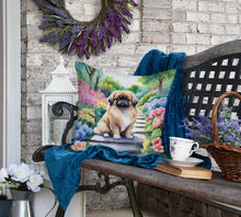 Load image into Gallery viewer, Pekingese Spring Path Throw Pillow