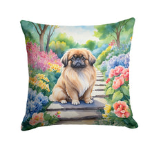 Load image into Gallery viewer, Pekingese Spring Path Throw Pillow
