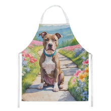 Load image into Gallery viewer, Pit Bull Terrier Spring Path Apron – Artist-Designed Kitchen, BBQ &amp; Craft Apron