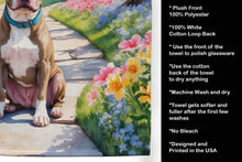 Load image into Gallery viewer, Pit Bull Terrier Spring Path Kitchen Towel