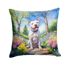 Load image into Gallery viewer, Pit Bull Terrier Spring Path Throw Pillow