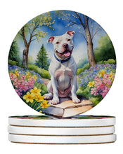 Load image into Gallery viewer, Pit Bull Terrier Spring Path Large Sandstone Coasters Pack of 4