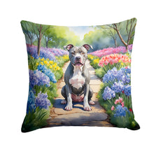 Load image into Gallery viewer, Pit Bull Terrier Spring Path Throw Pillow