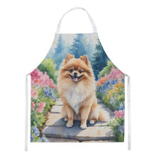 Load image into Gallery viewer, Pomeranian Spring Path Apron – Artist-Designed Kitchen, BBQ &amp; Craft Apron