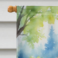 Load image into Gallery viewer, Pomeranian Spring Path House Flag