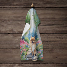 Load image into Gallery viewer, Pomeranian Spring Path Kitchen Towel