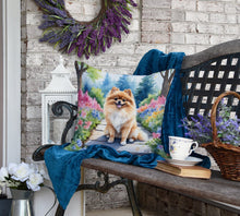 Load image into Gallery viewer, Pomeranian Spring Path Throw Pillow