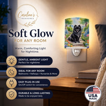 Load image into Gallery viewer, Pomeranian Spring Path Ceramic Night Light Compact, UL-Certified, Ideal for Bedroom, Bathroom, Nursery, Hallway, Kitchen, 6x4x3, Multicolor