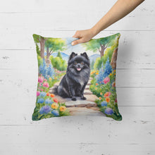 Load image into Gallery viewer, Pomeranian Spring Path Throw Pillow