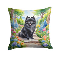 Load image into Gallery viewer, Pomeranian Spring Path Throw Pillow