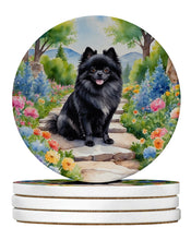 Load image into Gallery viewer, Pomeranian Spring Path Large Sandstone Coasters Pack of 4