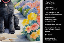 Load image into Gallery viewer, Black Poodle Spring Path Kitchen Towel