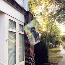 Load image into Gallery viewer, Black Poodle Spring Path House Flag