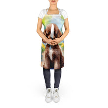 Load image into Gallery viewer, Chocolate Poodle Spring Path Apron – Artist-Designed Kitchen, BBQ &amp; Craft Apron